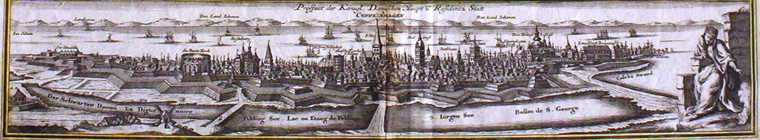 Prospekt af København før 1728